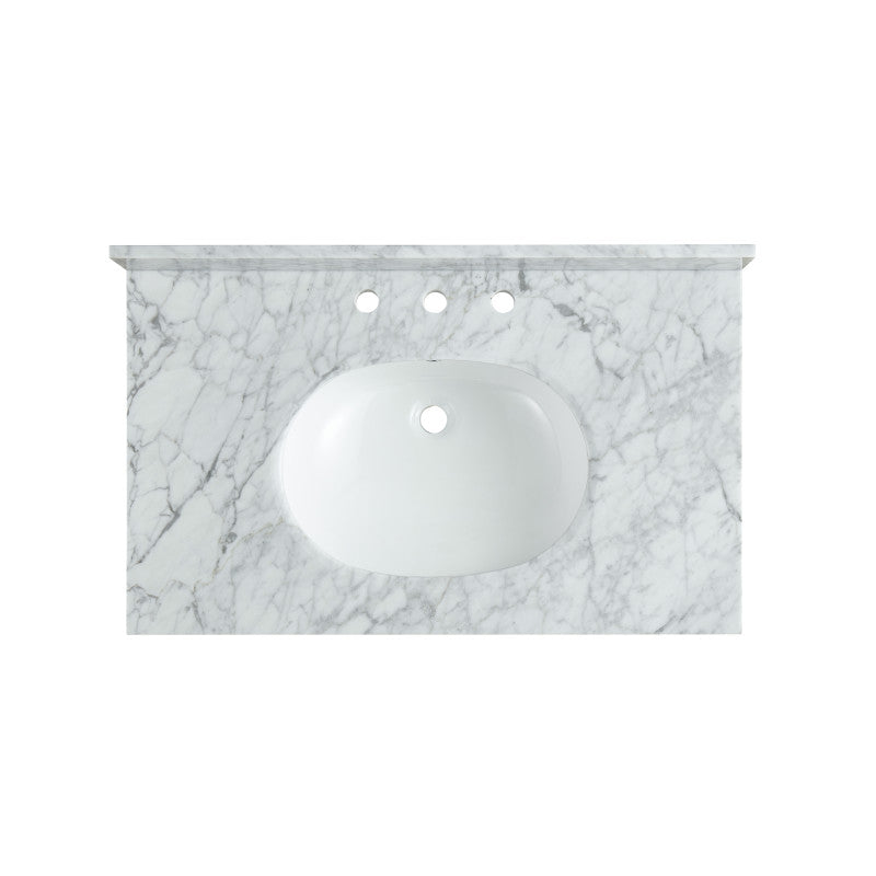 ANZZI CS-CTRSS01WH Verona console sink top in the listed finish, main product photo