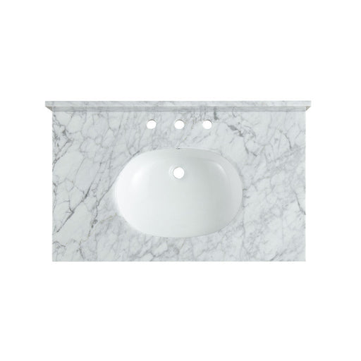 ANZZI CS-CTRSS01WH Verona console sink top in the listed finish, main product photo