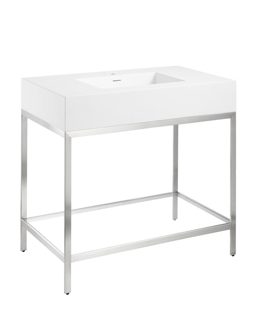 ANZZI CS-FGC001-BN Ventura console sink in brushed nickel, main product photo