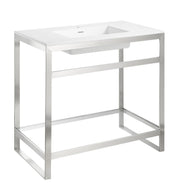 ANZZI CS-FGC005-BN Orchard console sink in brushed nickel, main product photo