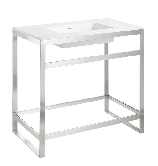 ANZZI CS-FGC005-BN Orchard console sink in brushed nickel, main product photo