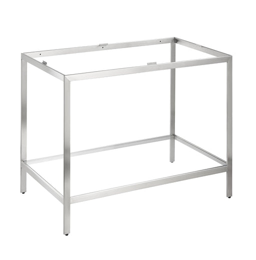 ANZZI CS-FRGLPNL00BN Ventura console sink frame in brushed nickel, main product photo