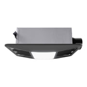 ANZZI EF-AZ106MB bathroom exhaust fan in Matte Black, white background view 1