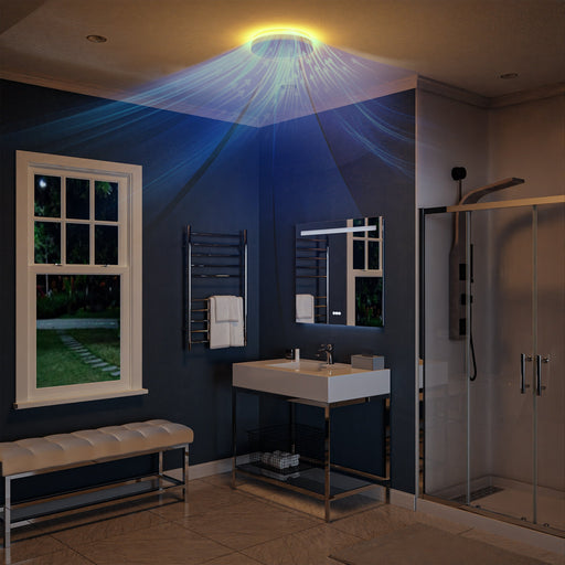 ANZZI EF-AZ107WH Midnight bathroom exhaust fan, main product photo
