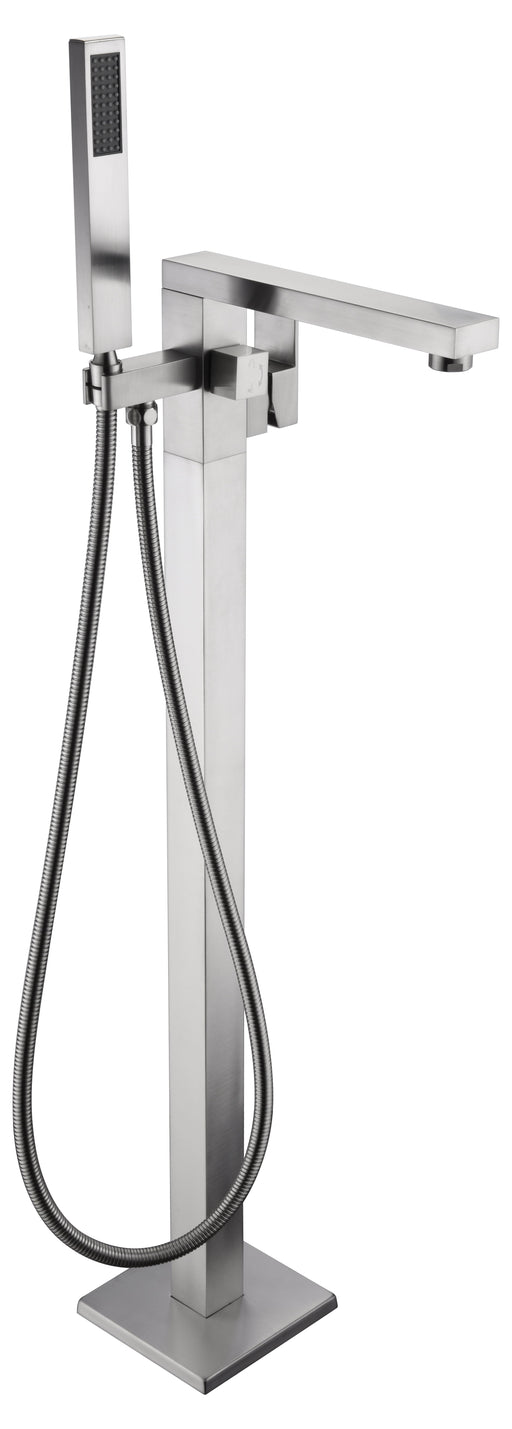 ANZZI FS-AZ0037BN Khone tub filler in brushed nickel, main product photo