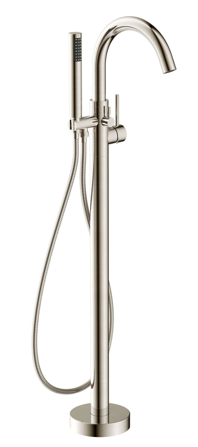 ANZZI FS-AZ0047BN Coral tub filler in brushed nickel, main product photo