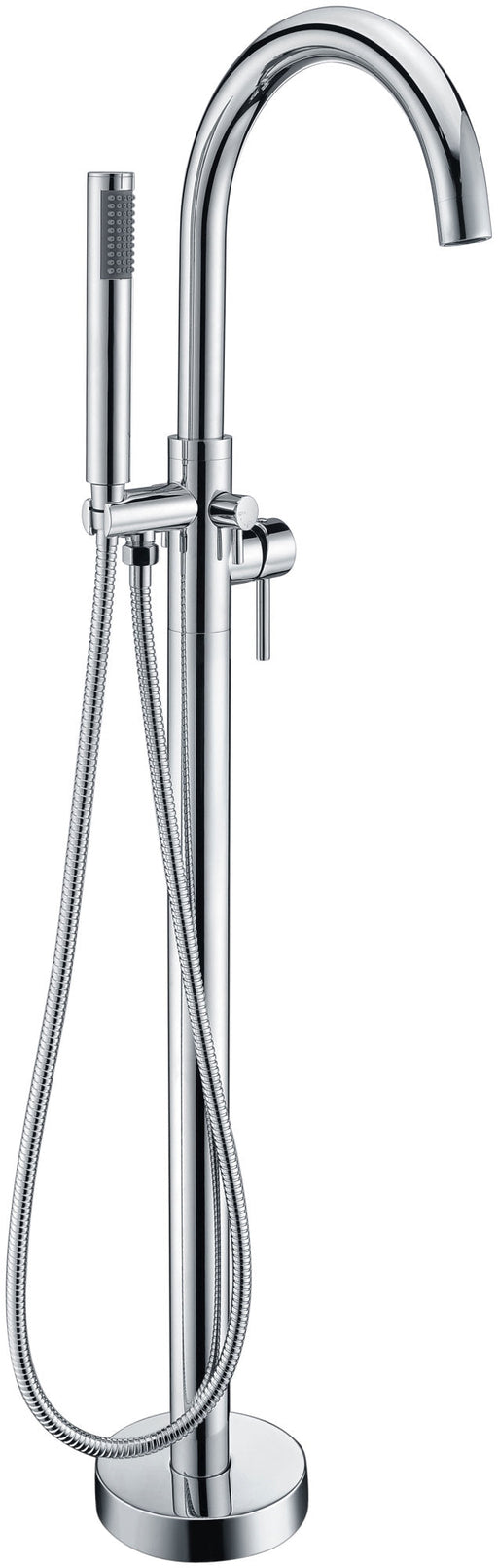 ANZZI FS-AZ0047CH Coral tub filler in polished chrome, main product photo