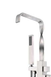 ANZZI FS-AZ0050BN Yosemite tub filler in brushed nickel, white background view 5