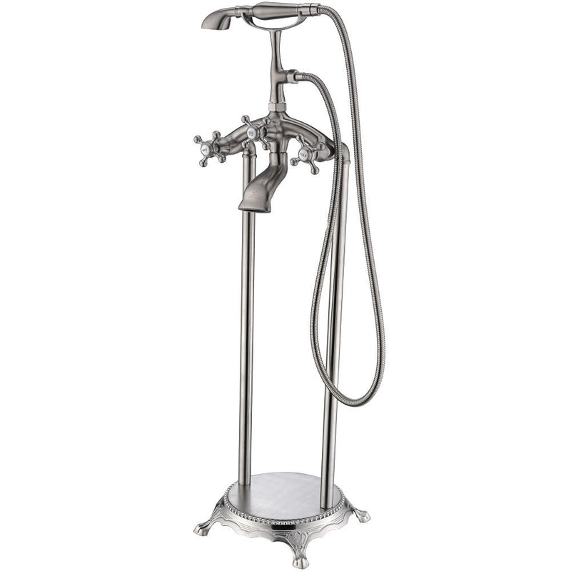 ANZZI FS-AZ0052BN Suni bathtub faucet in brushed nickel, main product photo