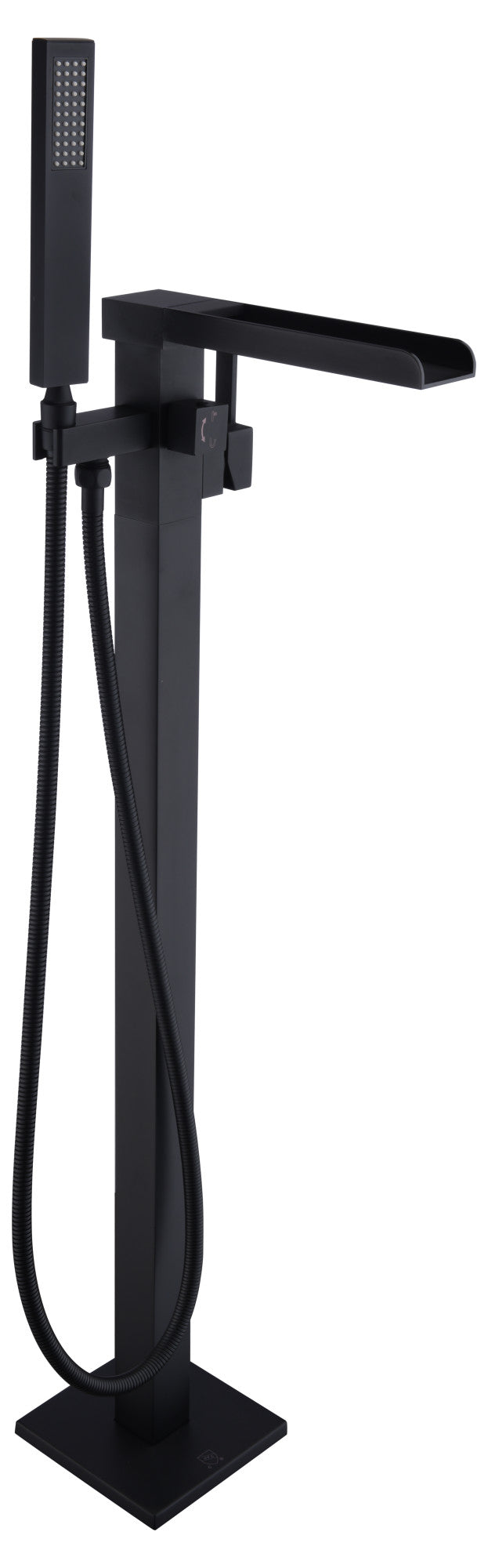 ANZZI FS-AZ0059BK Union tub filler in matte black, main product photo