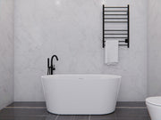 ANZZI FT-AZ098-55 Chand Series 55" - 67" Flat Bottom Freestanding Soaker Tub with Ergono, product view 4