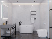 ANZZI FT-AZ098-59 Chand Series 59" - 67" Flat Bottom Freestanding Soaker Tub with Ergono, product view 2