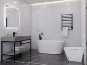 ANZZI FT-AZ098-59 Chand Series 59" - 67" Flat Bottom Freestanding Soaker Tub with Ergono, product view 3