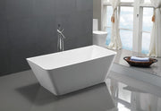 ANZZI FT-AZ099 Zenith Series 5.58 ft. Freestanding Bathtub in White, product view 2