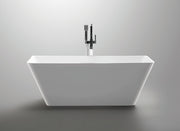 ANZZI FT-AZ099 Zenith Series 5.58 ft. Freestanding Bathtub in White, product view 5