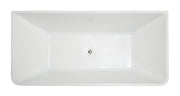 ANZZI FT-AZ099 Zenith Series 5.58 ft. Freestanding Bathtub in White, product view 6