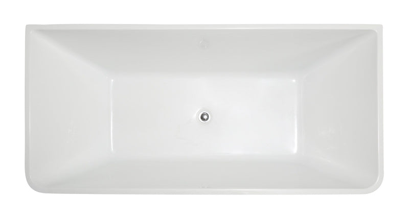 ANZZI FT-AZ099 Zenith Series 5.58 ft. Freestanding Bathtub in White, product view 6