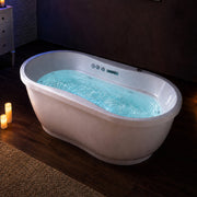 ANZZI FT-AZ102 Lori Series 71" L x 36" W Acrylic Freestanding Air Bathtub with Center, product view 2