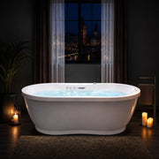 ANZZI FT-AZ102 Lori Series 71" L x 36" W Acrylic Freestanding Air Bathtub with Center, product view 3