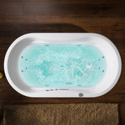 ANZZI FT-AZ102 Lori Series 71" L x 36" W Acrylic Freestanding Air Bathtub with Center, product view 4