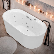 ANZZI FT-AZ201 Sofi 67" L x 34" W Acrylic Combination 50 Gallon Capacity Freestanding, product view 2