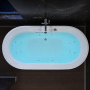 ANZZI FT-AZ201 Sofi 67" L x 34" W Acrylic Combination 50 Gallon Capacity Freestanding, product view 4