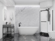 ANZZI FT-AZ401 Ami Series 67" Freestanding Soaker Tub with Elegant Curve, product view 2