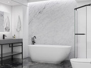 ANZZI FT-AZ401 Ami Series 67" Freestanding Soaker Tub with Elegant Curve, product view 4