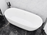 ANZZI FT-AZ401 Ami Series 67" Freestanding Soaker Tub with Elegant Curve, product view 6