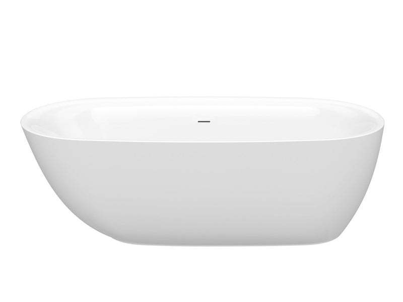 ANZZI FT-AZ411-59 Britt 59" x 30" Flat Bottom Acrylic Freestanding Soaking Bathtub with, product view 7