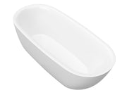 ANZZI FT-AZ411-59 Britt 59" x 30" Flat Bottom Acrylic Freestanding Soaking Bathtub with, product view 8