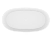 ANZZI FT-AZ505 Roccia 61" x 31" Flat Bottom Solid Surface Freestanding Soaking Bathtu, product view 4
