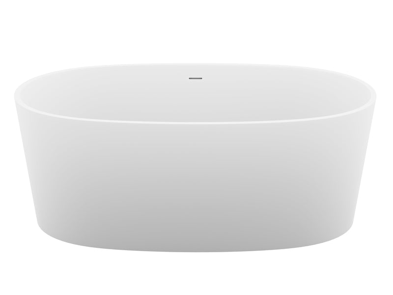 ANZZI FT-AZ505 Roccia 61" x 31" Flat Bottom Solid Surface Freestanding Soaking Bathtu, product view 5