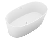ANZZI FT-AZ505 Roccia 61" x 31" Flat Bottom Solid Surface Freestanding Soaking Bathtu, product view 6