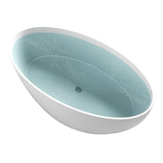 ANZZI FT-AZ510 Cestino 67" x 36" Flat Bottom Solid Surface Freestanding Soaking Batht, product view