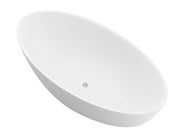 ANZZI FT-AZ510 Cestino 67" x 36" Flat Bottom Solid Surface Freestanding Soaking Batht, product view 3