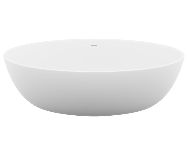 ANZZI FT-AZ510 Cestino 67" x 36" Flat Bottom Solid Surface Freestanding Soaking Batht, product view 5