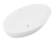 ANZZI FT-AZ510 Cestino 67" x 36" Flat Bottom Solid Surface Freestanding Soaking Batht, product view 6