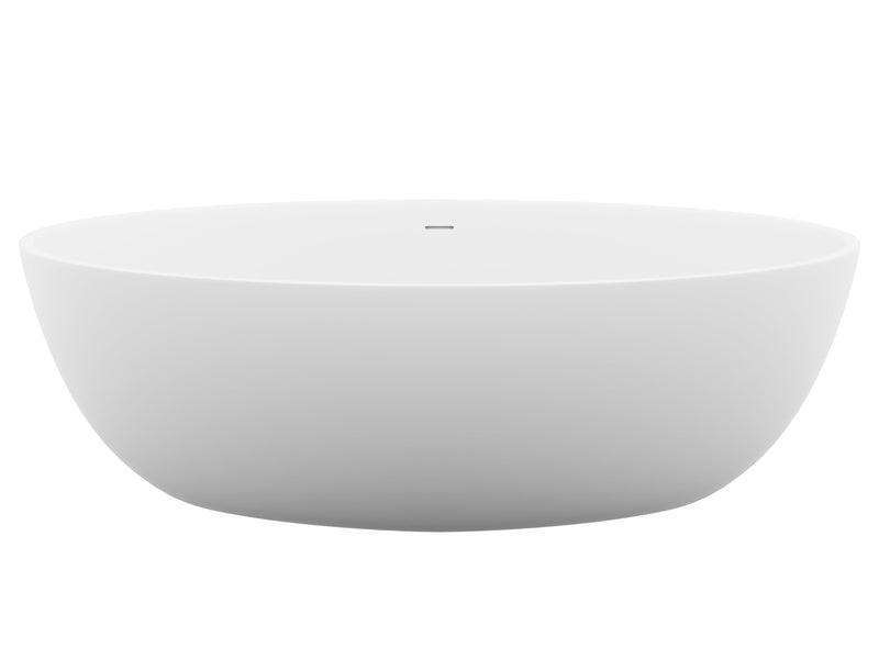 ANZZI FT-AZ510 Cestino 67" x 36" Flat Bottom Solid Surface Freestanding Soaking Batht, product view 7