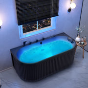 ANZZI FT-AZ514BK-BK freestanding bathtub, installed room view 1