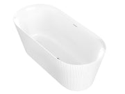 ANZZI FT-AZ650-59 Bailey Series 59" Freestanding Soaker Tub with Deep Relaxation Depth, product view