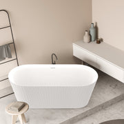 ANZZI FT-AZ650-59 Bailey Series 59" Freestanding Soaker Tub with Deep Relaxation Depth, product view 3