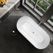 ANZZI FT-AZ650-65 Bailey Series 65" Freestanding Soaker Tub with Deep Relaxation Depth, product view 4