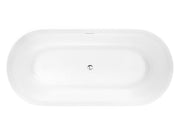 ANZZI FT-AZ650-65 Bailey Series 65" Freestanding Soaker Tub with Deep Relaxation Depth, product view 6