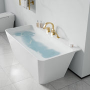 ANZZI FTAZ11459-473BG Vault Series 59" x 30" Flat Bottom Acrylic Freestanding Soaking Bathtu, product view 2