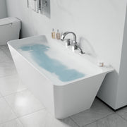 ANZZI FTAZ11459-473CH Vault 59" x 30" Flat Bottom Acrylic Freestanding Soaking Bathtub and F, product view 3