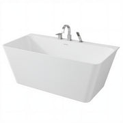 ANZZI FTAZ11467-473CH Vault 67" x 32" Flat Bottom Acrylic Freestanding Soaking Bathtub and F, product view