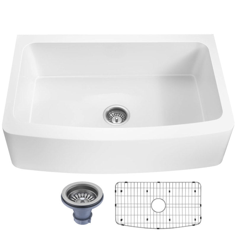 ANZZI K-AZ273-A1 Prisma farmhouse kitchen sink, main product photo