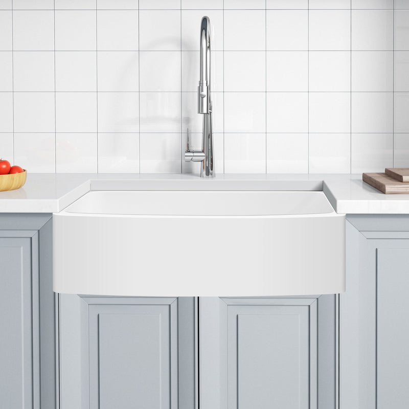 ANZZI K-AZ273-A1 Prisma farmhouse kitchen sink, installed room view 4