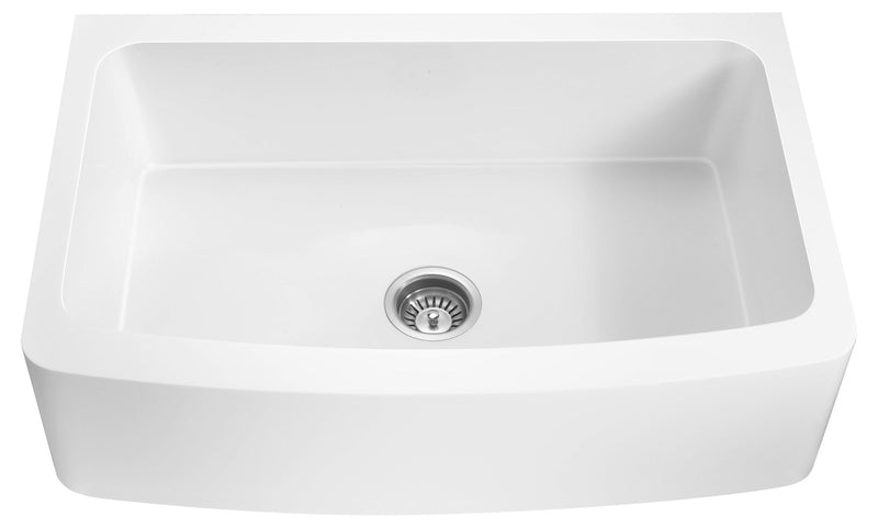 ANZZI K-AZ273-A1 Prisma farmhouse kitchen sink, white background view 1